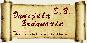Danijela Brdanović vizit kartica
